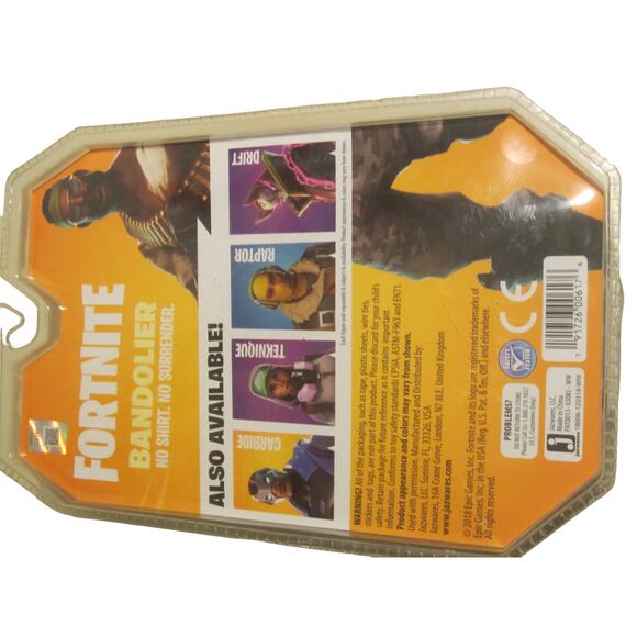 Fortnite Bandolier Solo Mode 4" Action Figure Jazwares With Accessories NIP - Picture 5 of 6